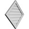 Ekena Millwork Diamond Surface Mount PVC Gable Vent: Functional, w/ 2"W x 1-1/2"P Brickmould Frame, 28"W x 28"H GVPDI28X2802SF - alternate 2